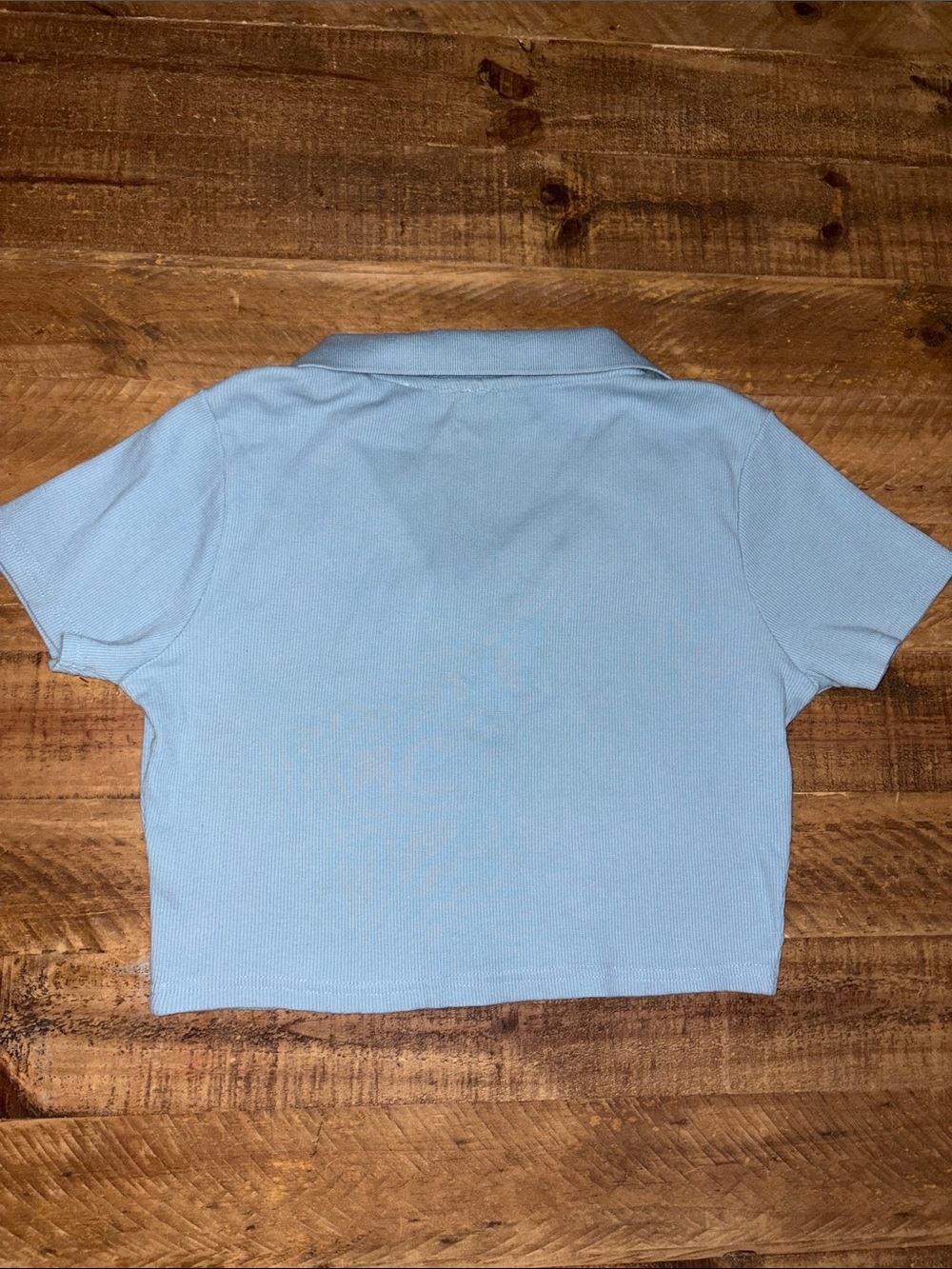 Nickelodeon Ribbed Polo 🍍 SpongeBob 🧽 Crop Top - Picture 6 of 6